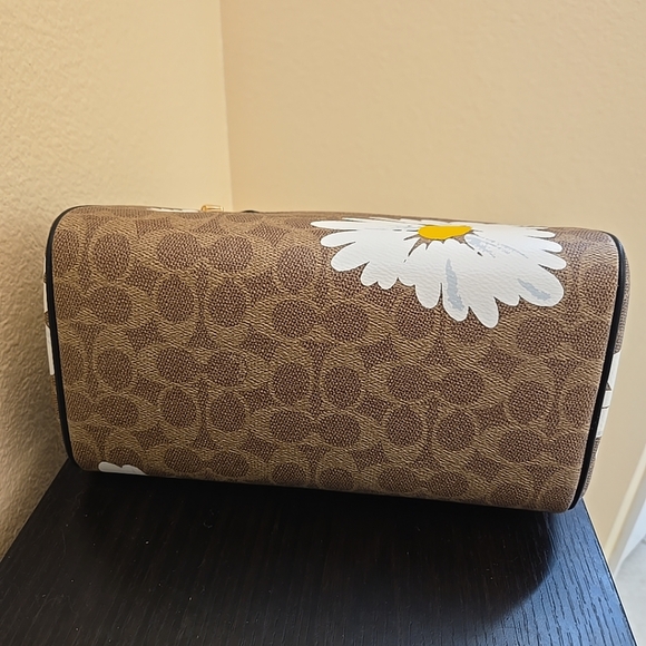 Coach Rowan Satchel In Signature Canvas With Floral Print - Picture 11 of 14